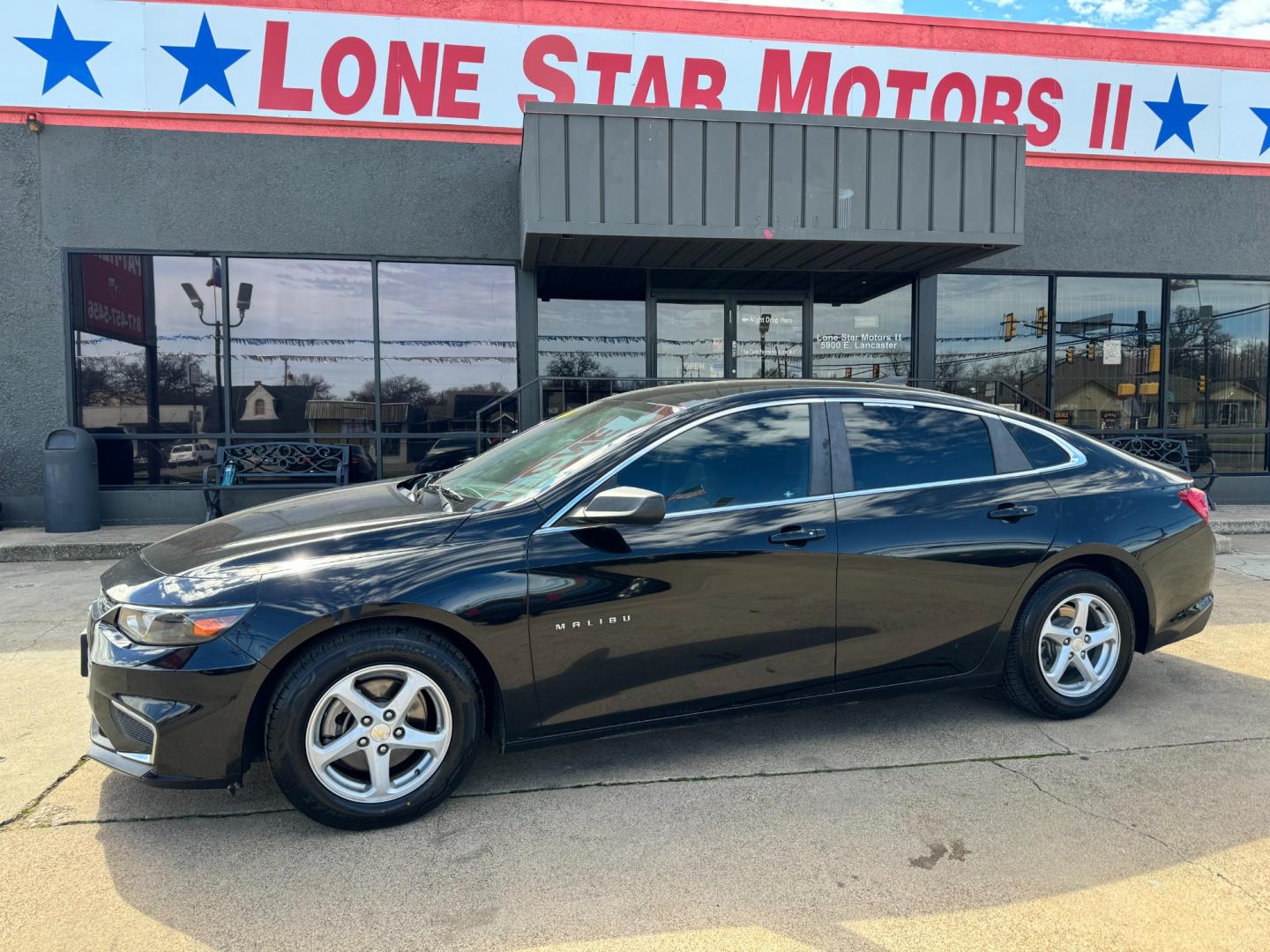 2017 BLACK CHEVROLET MALIBU LS (1LS) (1G1ZB5ST5HF) , located at 5900 E. Lancaster Ave., Fort Worth, TX, 76112, (817) 457-5456, 0.000000, 0.000000 - Photo#0